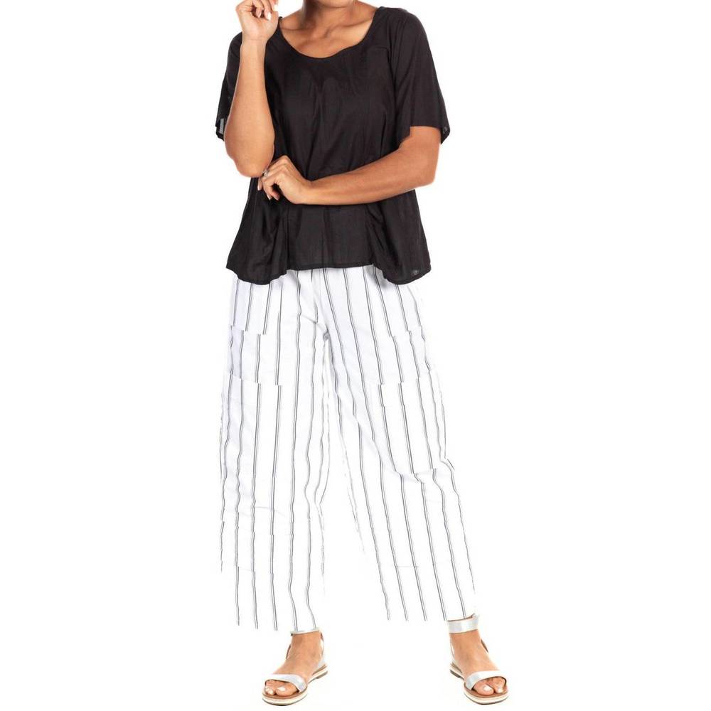 NEW TULIP CLOTHING metro pant in goldman stripe